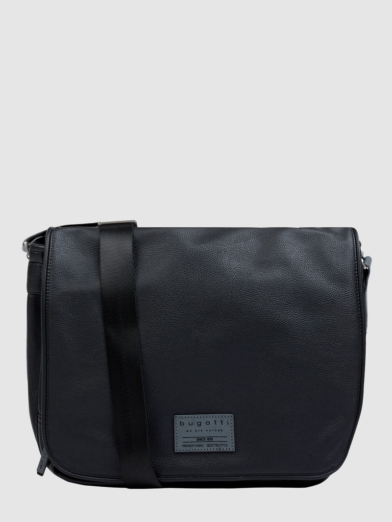 Messenger Bag mit Multimediafach Modell 'Moto' in schwarz