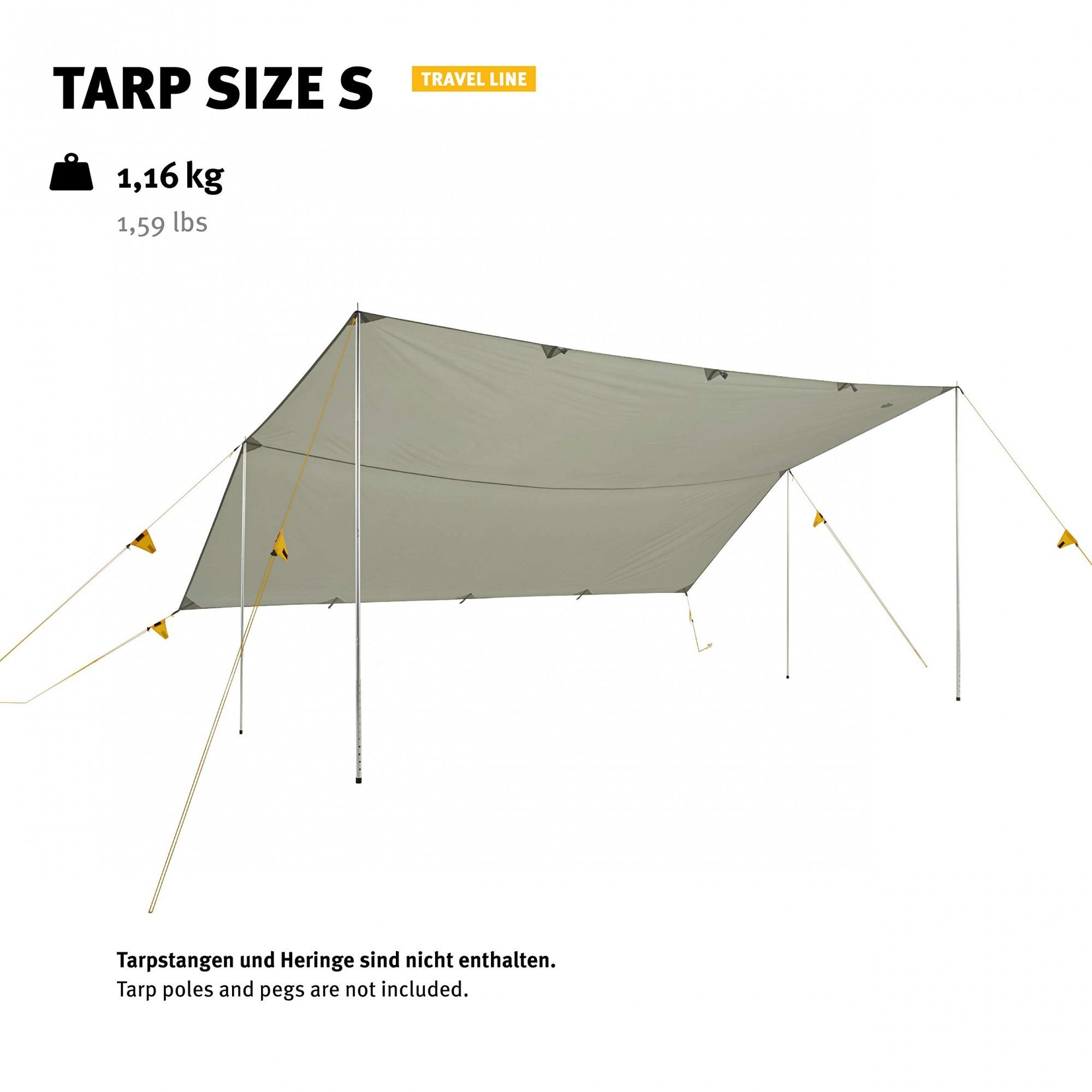 Wechsel Tents Tarp-Zelt Tarp S - Travel Line - Universal Zeltdach, 290 X 400 cm
