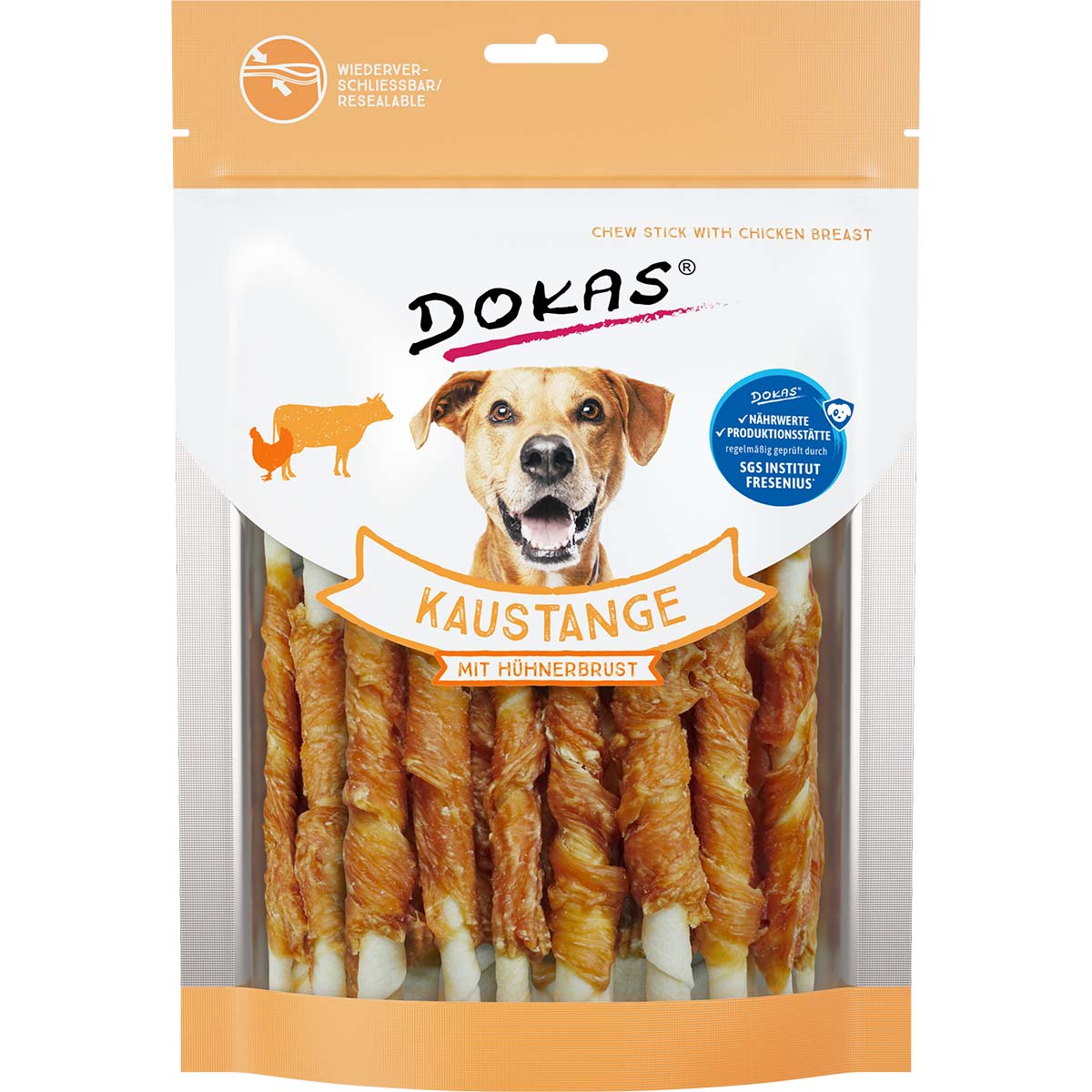 Dokas Hundesnack Kaustange mit Hühnerbrust kaufen bei ZooRoyal