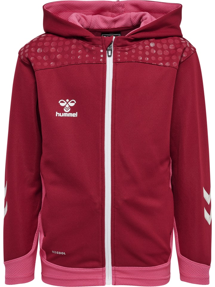 Hummel Hummel Reißverschluss Kapuzenpullover Hmllead Kinder in BIKING RED günstig kaufen