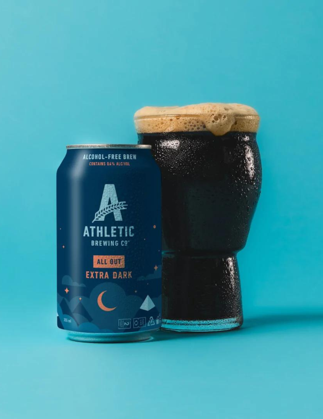 Athletic Brewing : All Out Extra Dark - Gueule de joie 0.4° |  33 cl