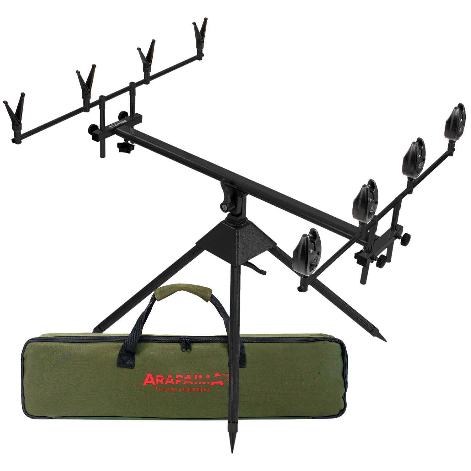 Arapaima Fishing Equipment Allround Bissanzeiger Set Rod Pod