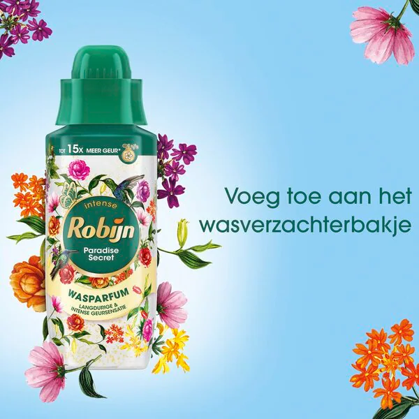 Robijn Intense Paradise Secret mosodai parfüm 342ml, 17 mosás