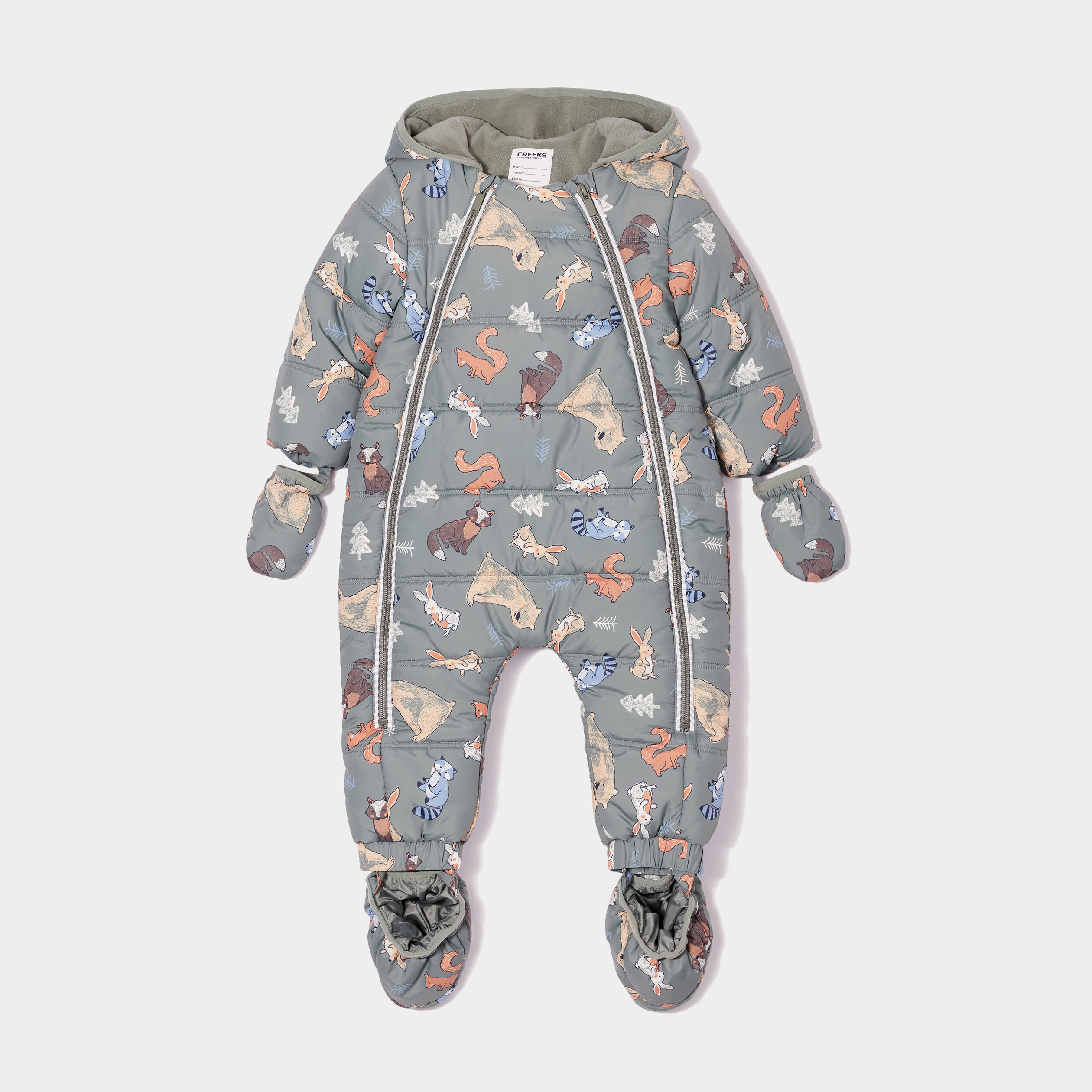 Combinaison pilote à capuche Creeks vert kaki bébé garçon | La Halle