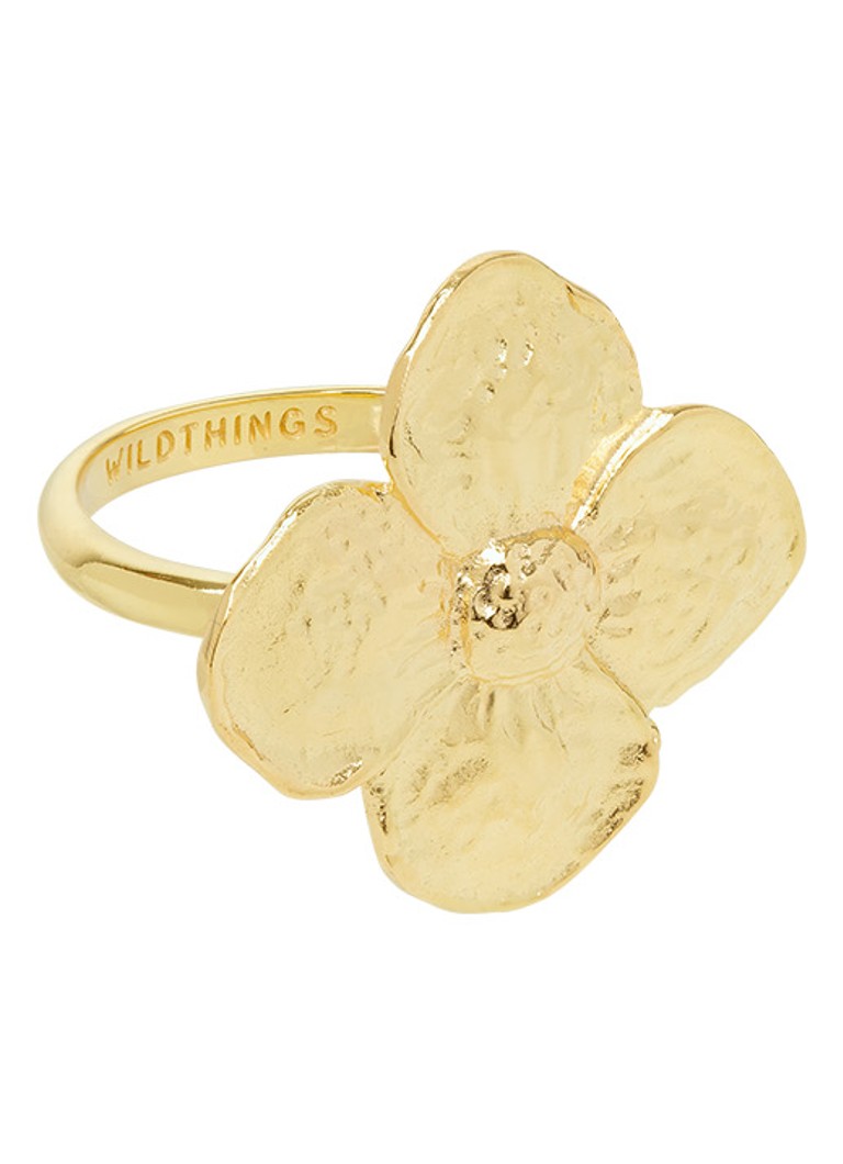 Anello Wildthings Big Flower in oro