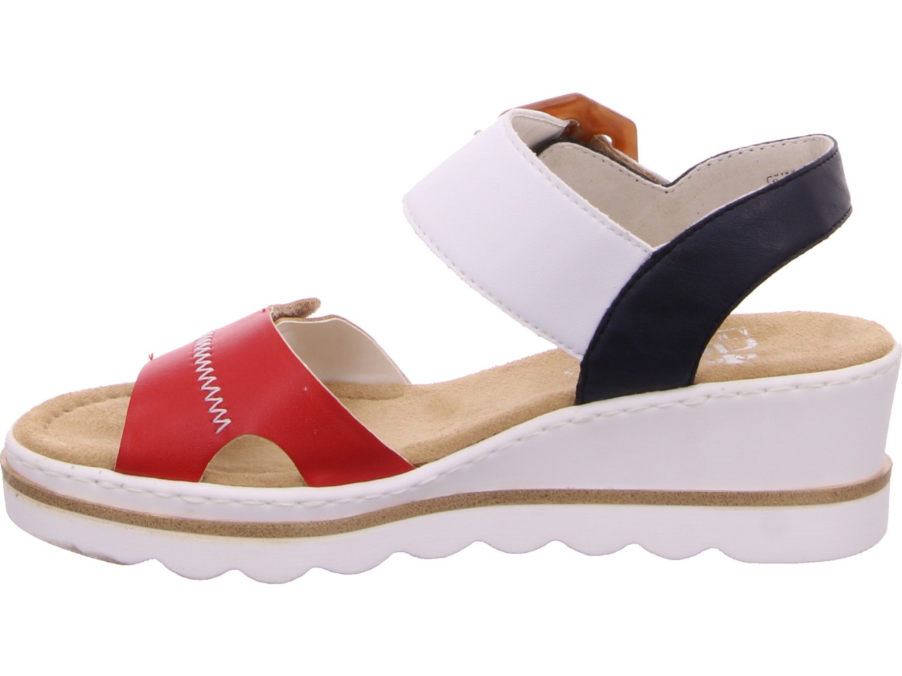 RIEKER Komfort Sandalen silber