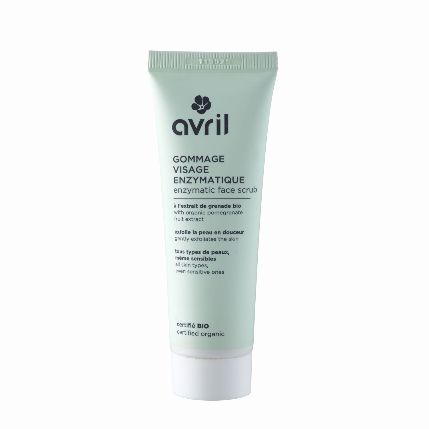 Avril A l'Extrait de Grenade Gommage Visage Enzymatique - Certifié Bio