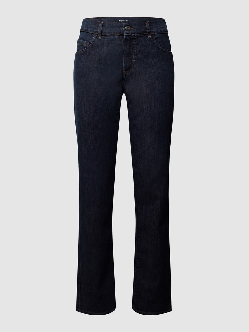 Jeans mit Stretch-Anteil in marineblau