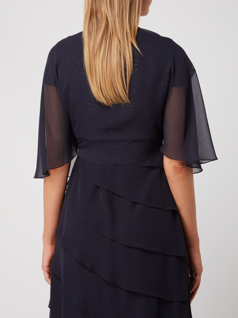 Stola aus Chiffon in dunkelblau