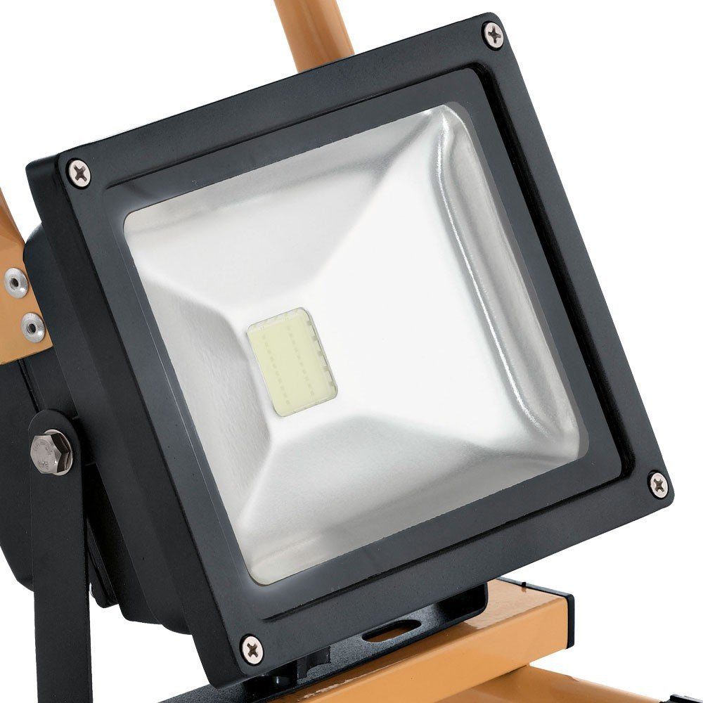 etc-shop Baustrahler, LED-Leuchtmittel fest verbaut, Kaltweiß, Tageslichtweiß, Baustrahler Flutlicht Werkstattleuchte LED Außenstrahler
