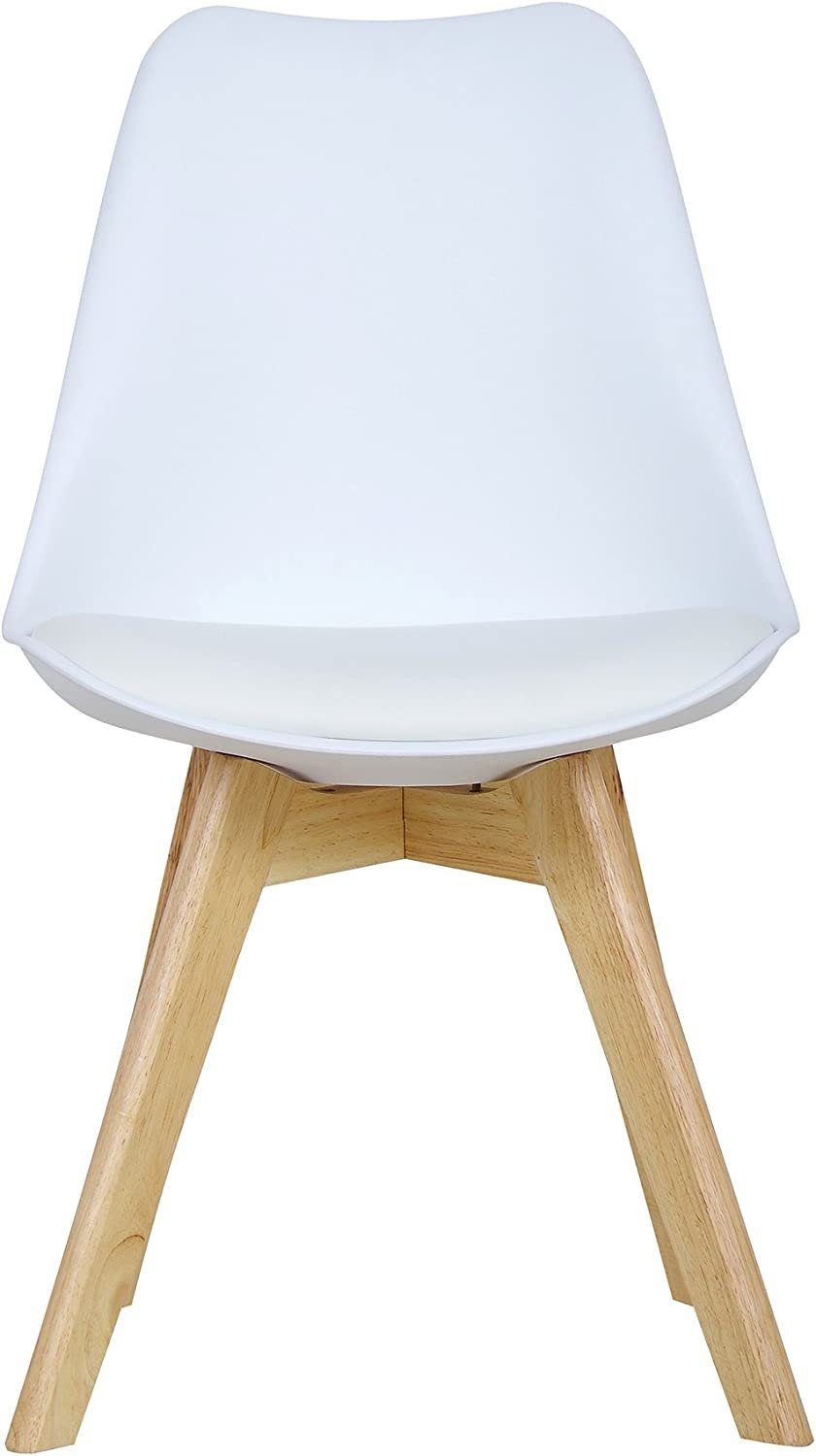 Woltu Esszimmerstuhl (Set, 6 St), Designstuhl Sitzfläche aus Kunstleder