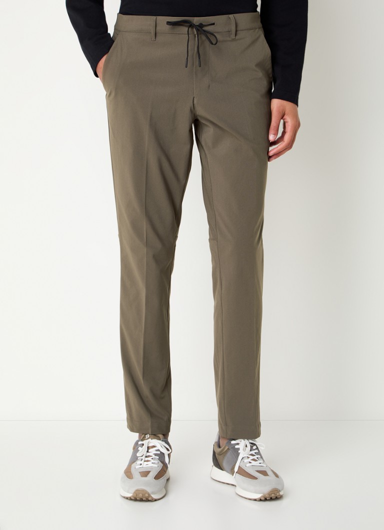 Pantaloni Boggi Milano B-Tech Slim Fit cu buzunare laterale