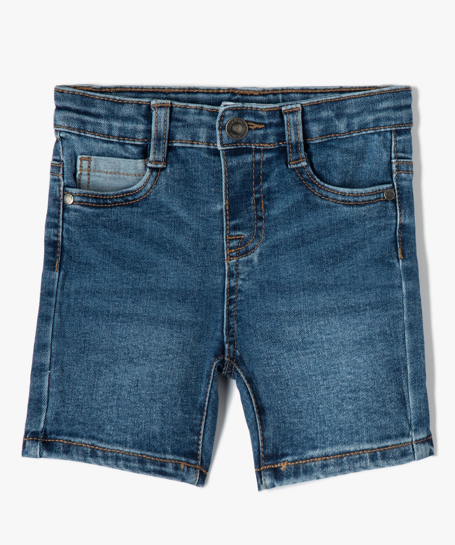 Short bébé Garçon en jean délavé denim | GEMO