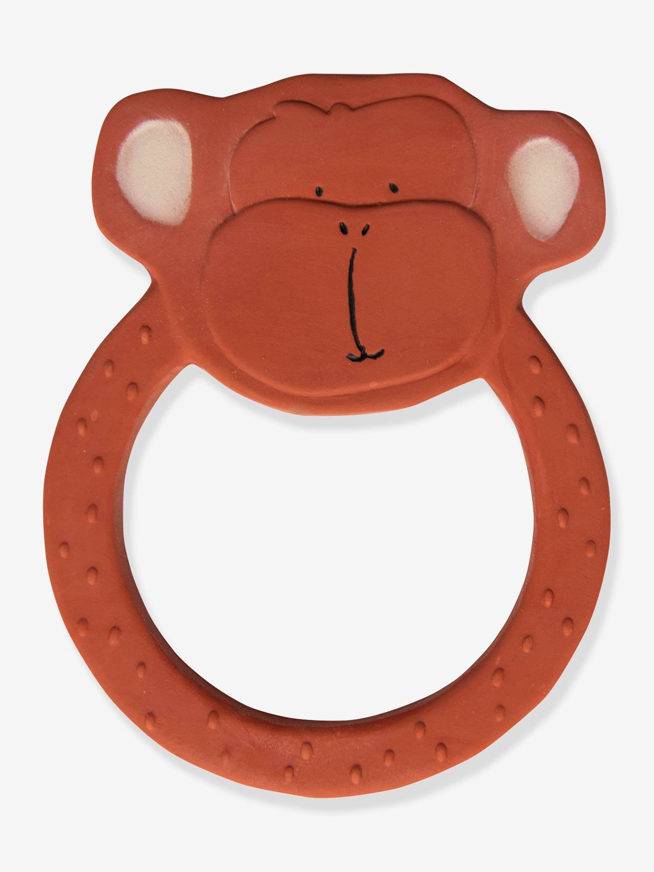 Natural rubber round teether