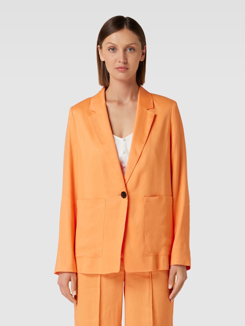 Blazer mit aufgesetzten Eingrifftaschen Modell 'BESTPREIS' in orange