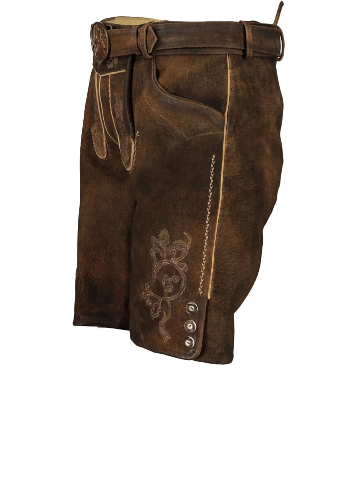 Spieth & Wensky Lederhose in Braun günstig kaufen