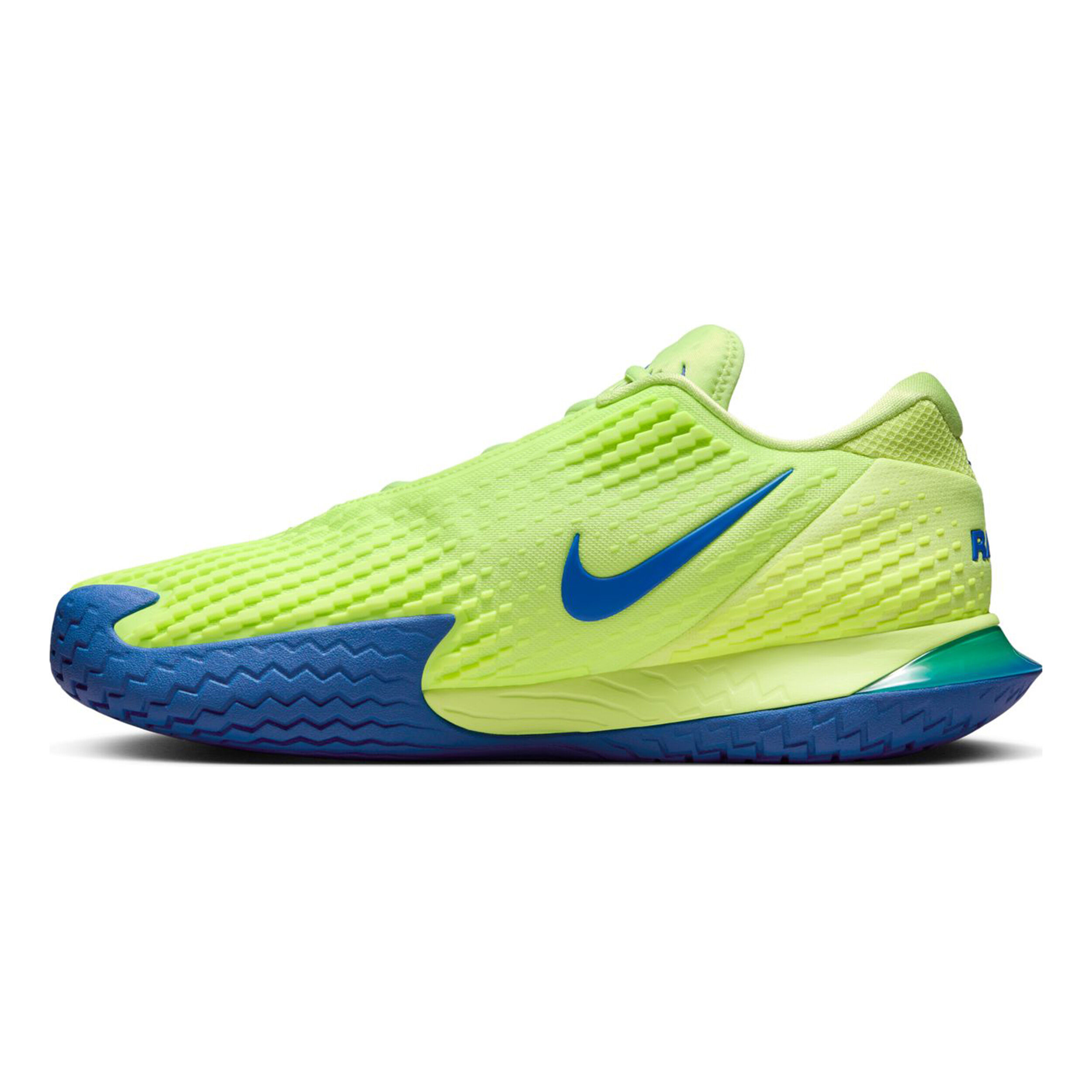 Zoom Vapor Cage 4 Rafa Allcourtschuh Herren - Limette, Blau