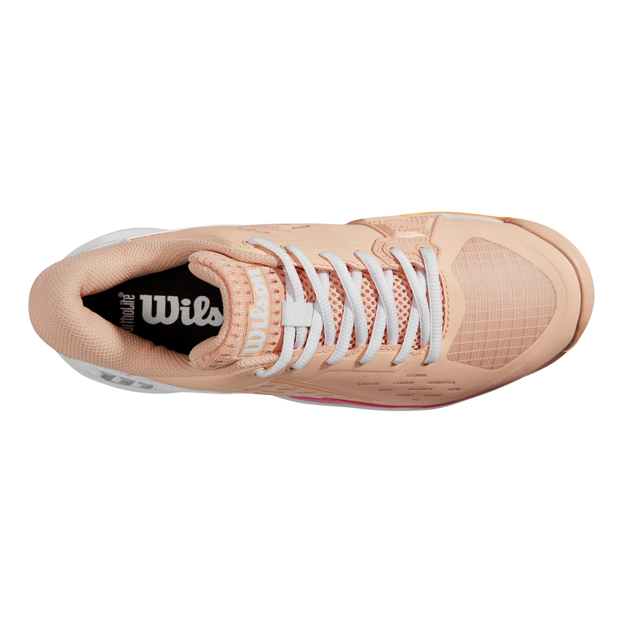 Rush Pro ACE CLY Sandplatzschuh Damen - Apricot, Weiß