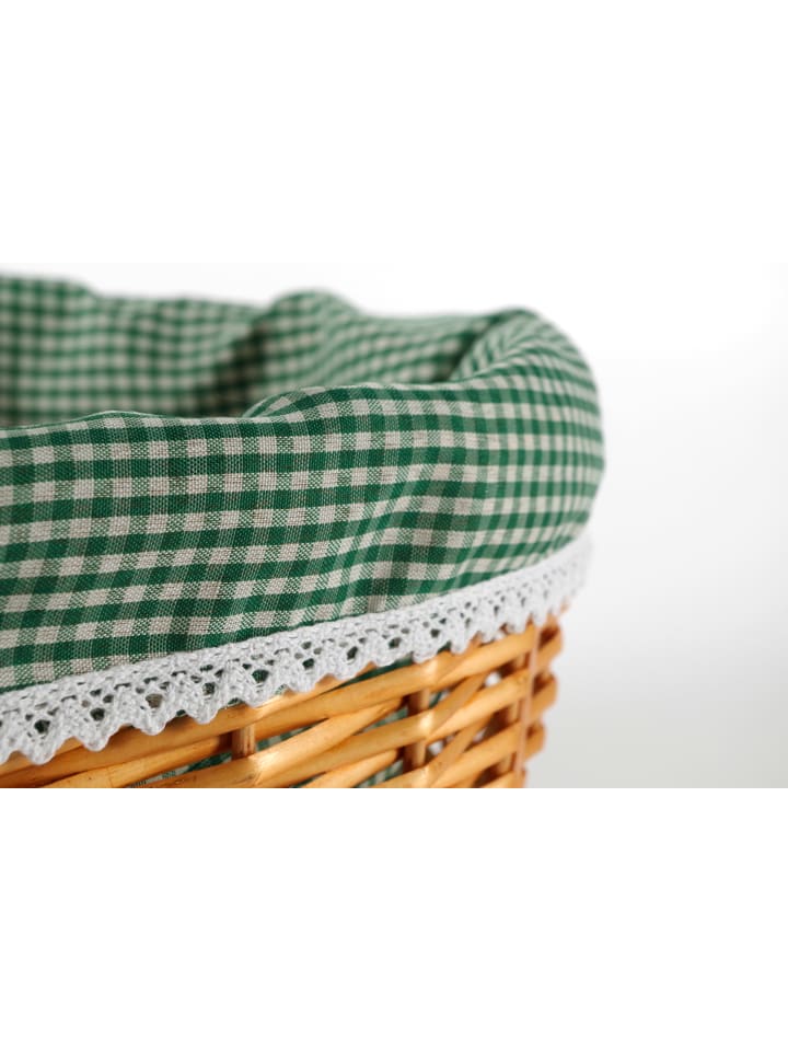 kobolo Einkaufskorb GREEN CHECK in Braun günstig kaufen onesize