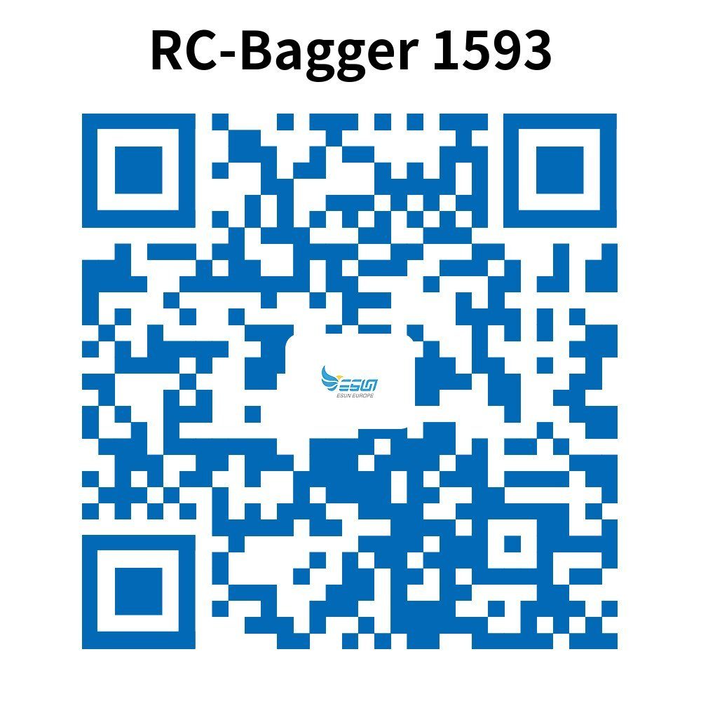 Esun RC-Bagger Ferngesteuerter bagger spielzeug, rc bagger baustellenfahrzeuge kinder (SET, Komplettset), 1:14Metallschaufel ferngesteuert mit 2 Akku und 3 Anbaugeräte