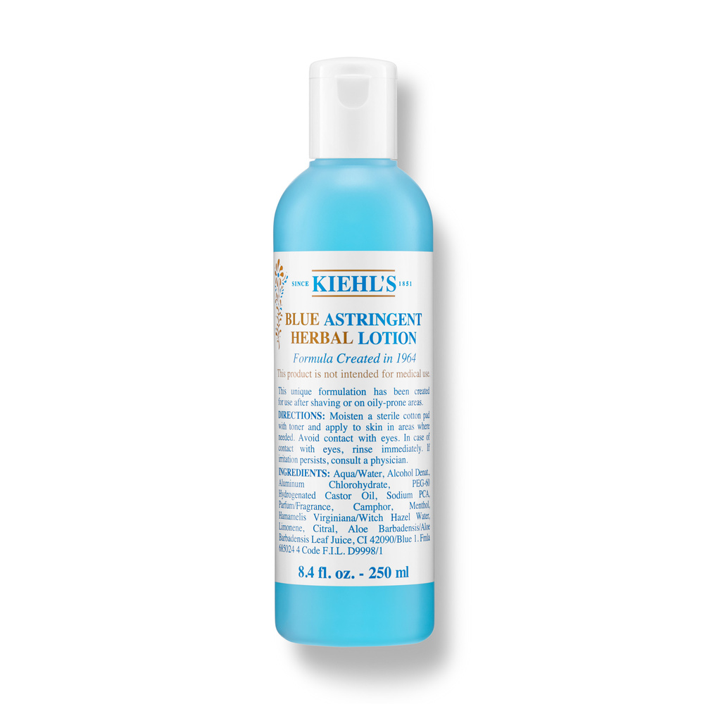 kiehl's Blue Astringent Herbal Lotion Tonique astringeant anti-imperfections pour peaux adolescentes