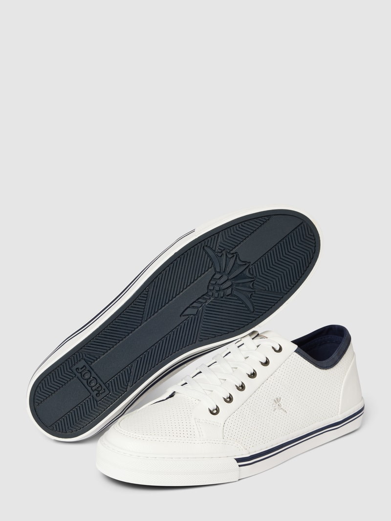 Sneaker mit Label-Stitching Modell 'Vegas Ice' in weiß