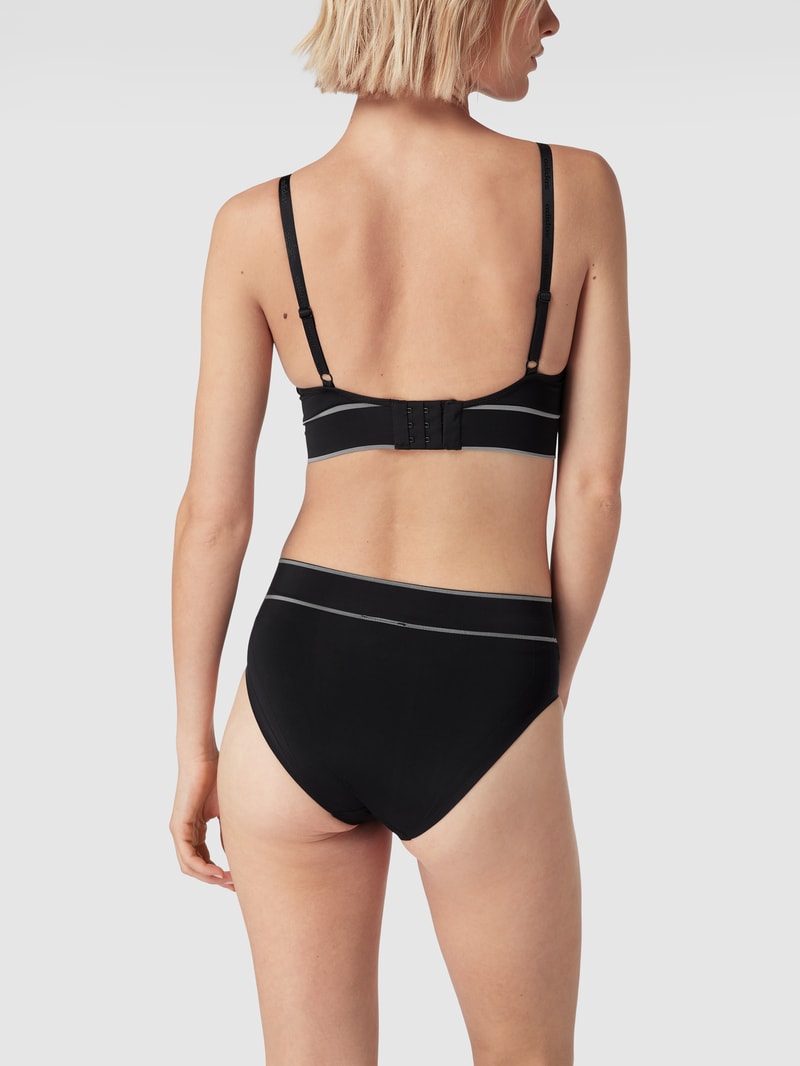 Slip mit Logo-Bund in schwarz