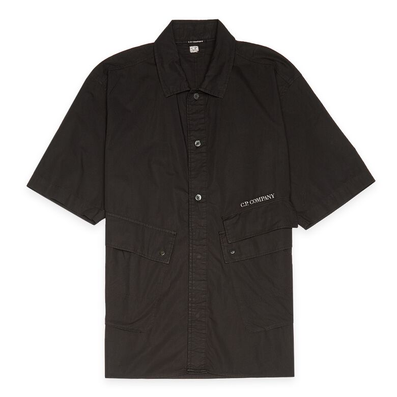 C. P. Company Popeline Pocket Shirt Black