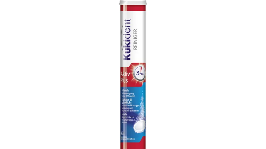 Kukident Aktiv Plus Zahnersatz-Reinigertabletten