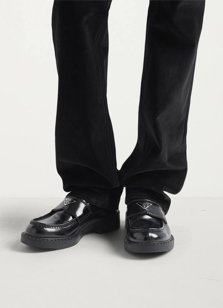 Prada Chocolate leather loafer