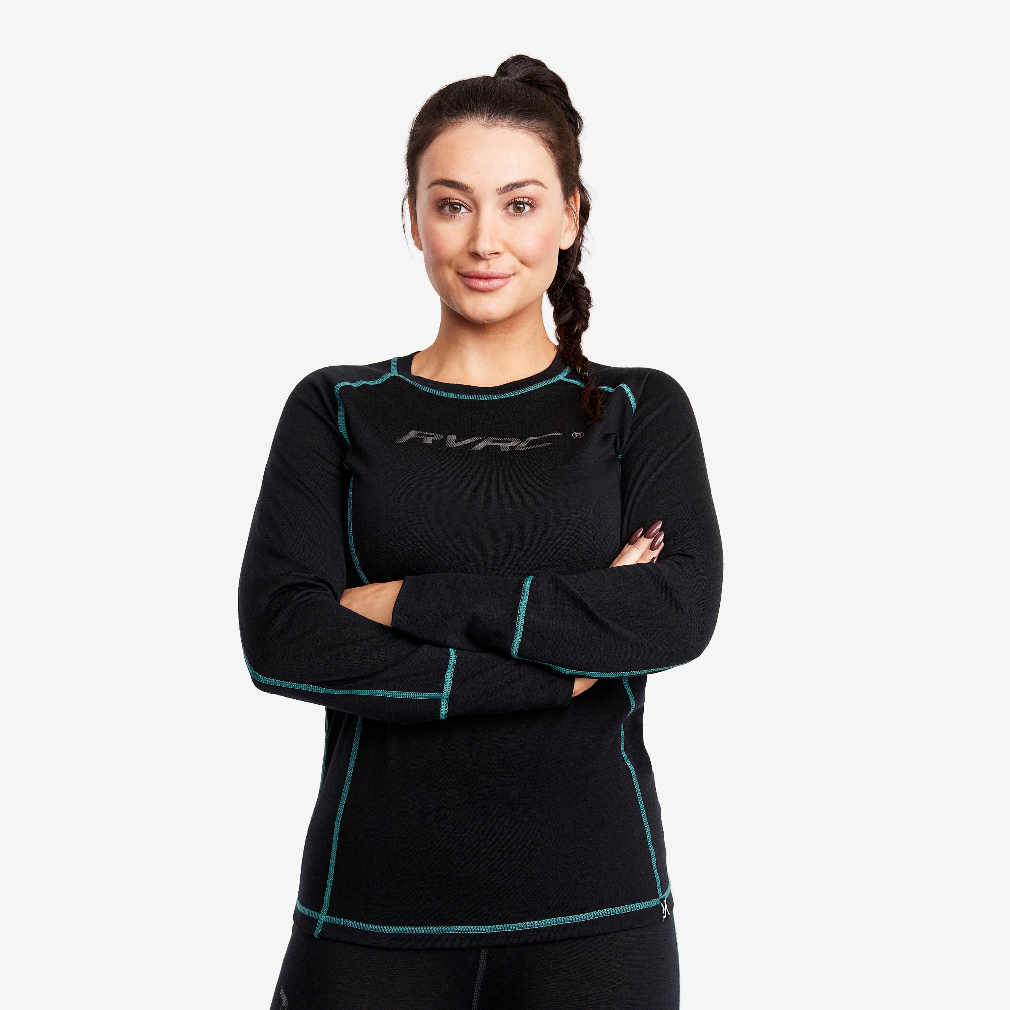 Outright Merino Top Femme Black