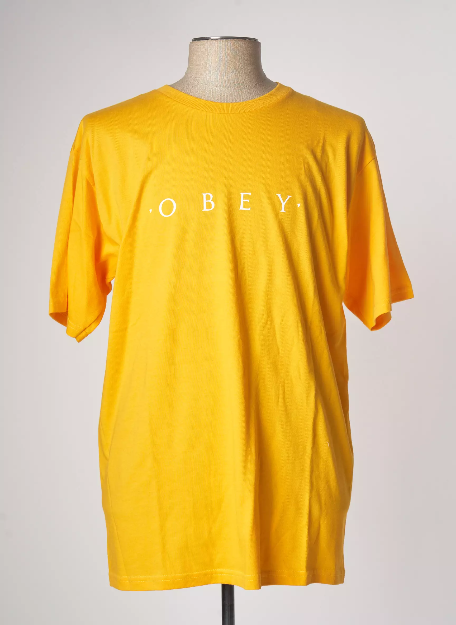 Obey Tshirts Homme couleur jaune