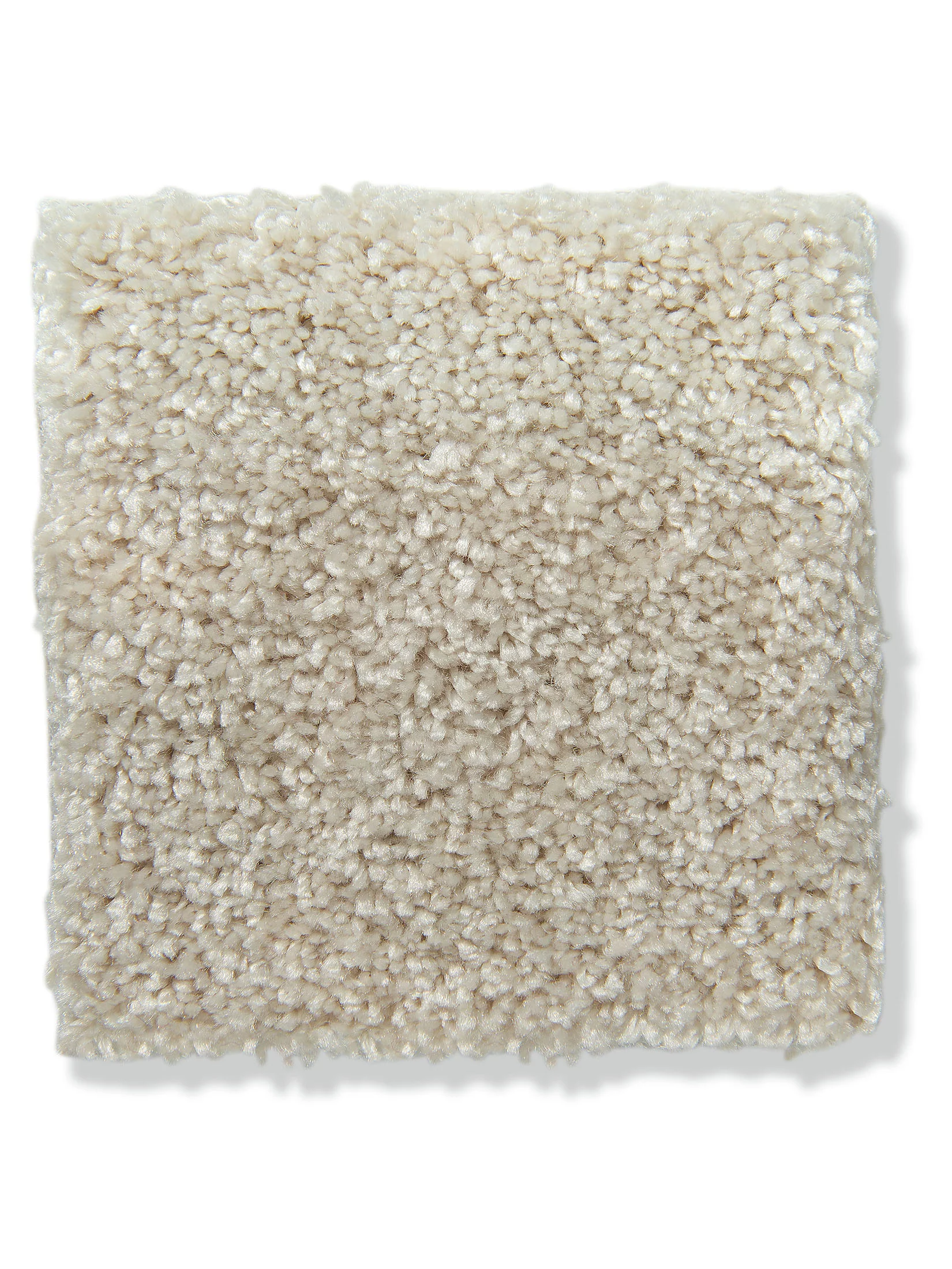 Satin Velours-Teppichboden, Creme