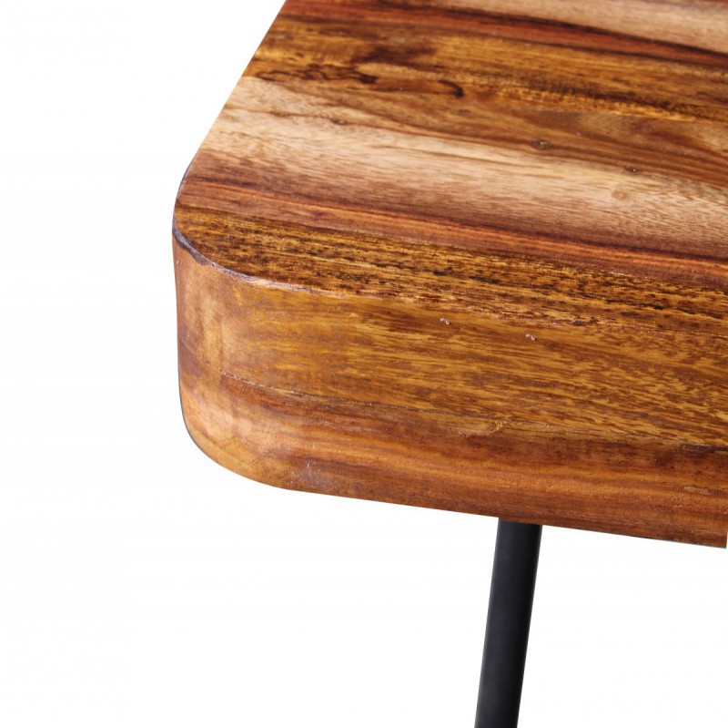 Wohnling Massivholz Sheesham Esstisch 180 x 80 x 76 cm Küchentisch Massiv