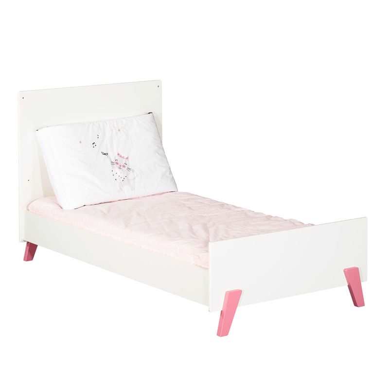 Lit bébé évolutif 140x70 Little big bed Joy rose