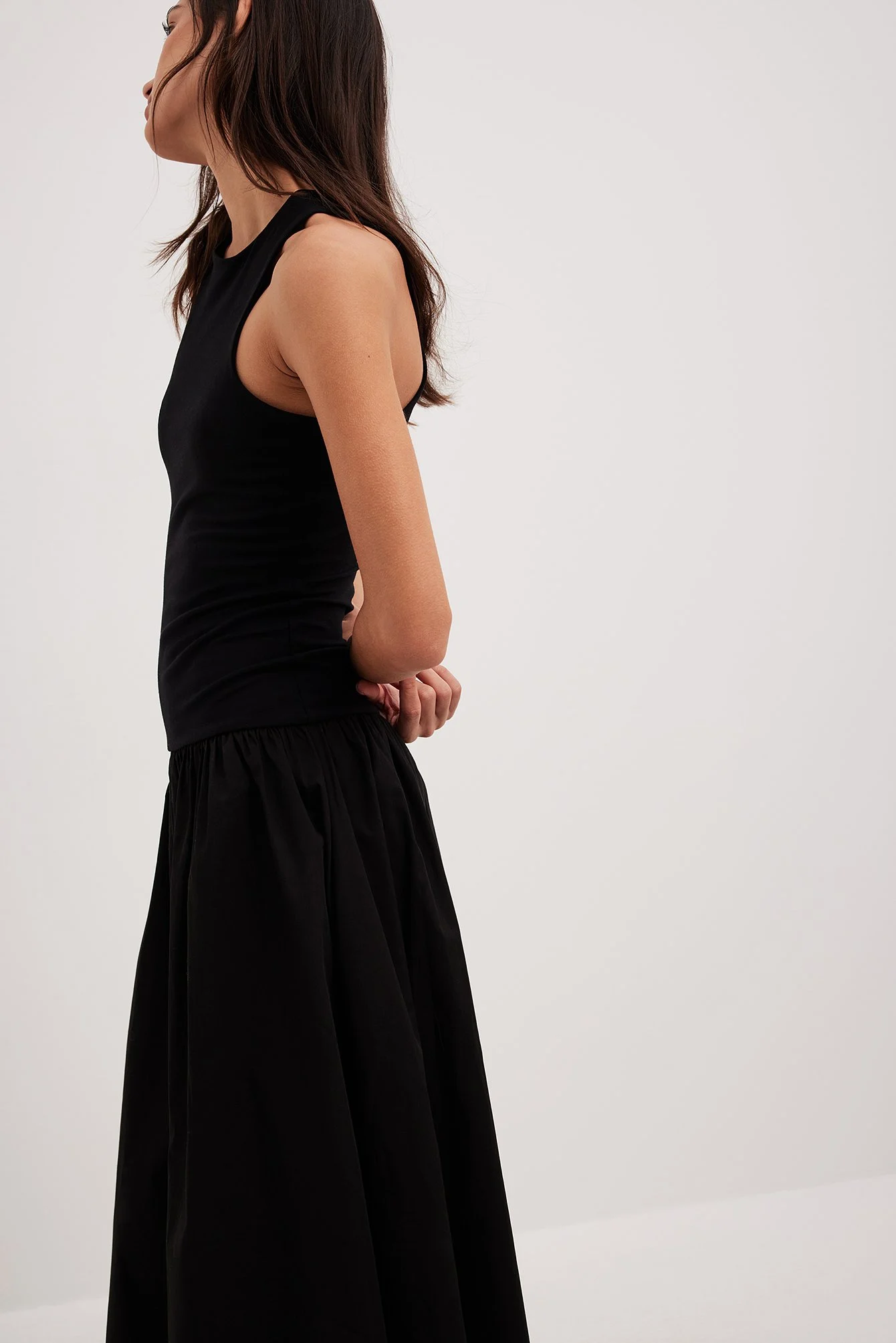Voluminöses Maxikleid
