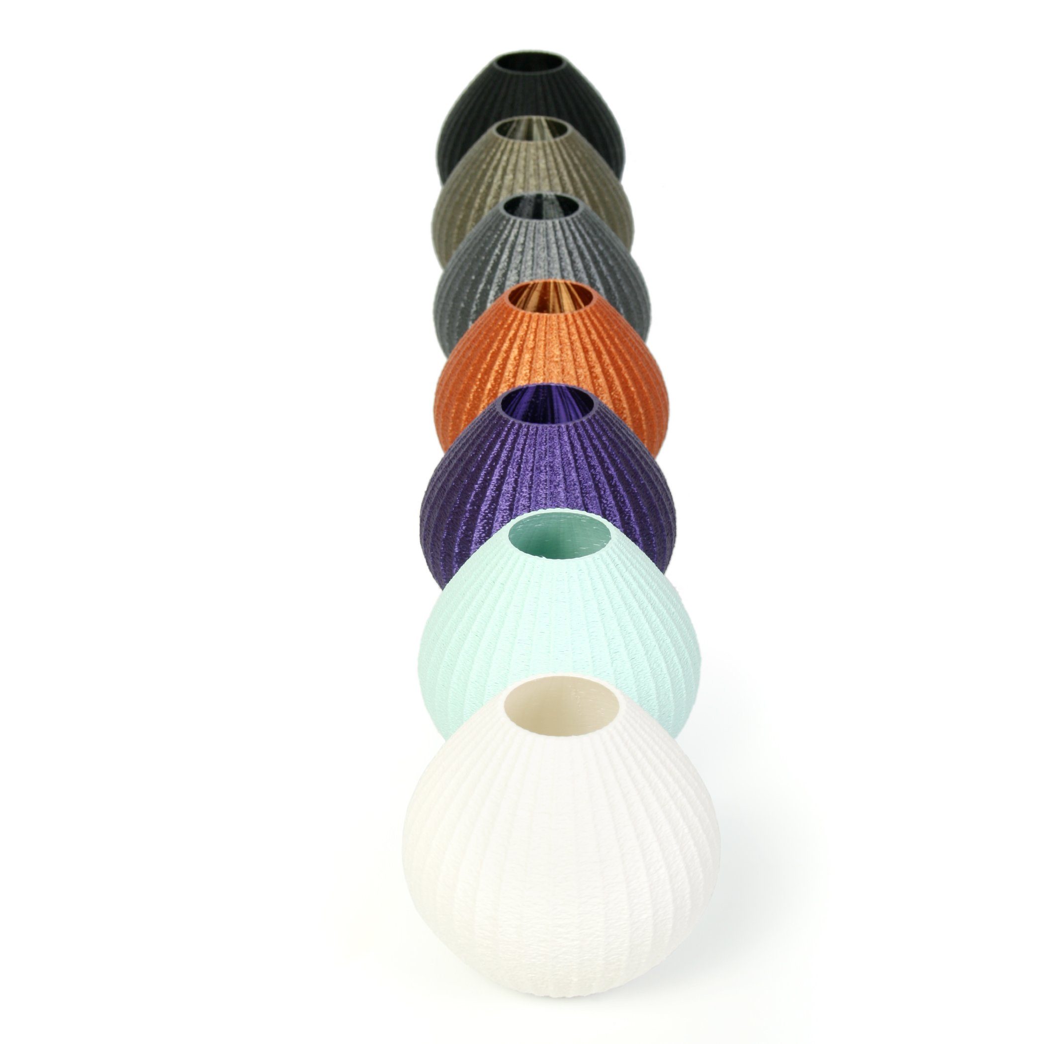 Kreative Feder Dekovase Designer Vase – Dekorative Blumenvase aus Bio-Kunststoff, aus nachwachsenden Rohstoffen; wasserdicht & bruchsicher