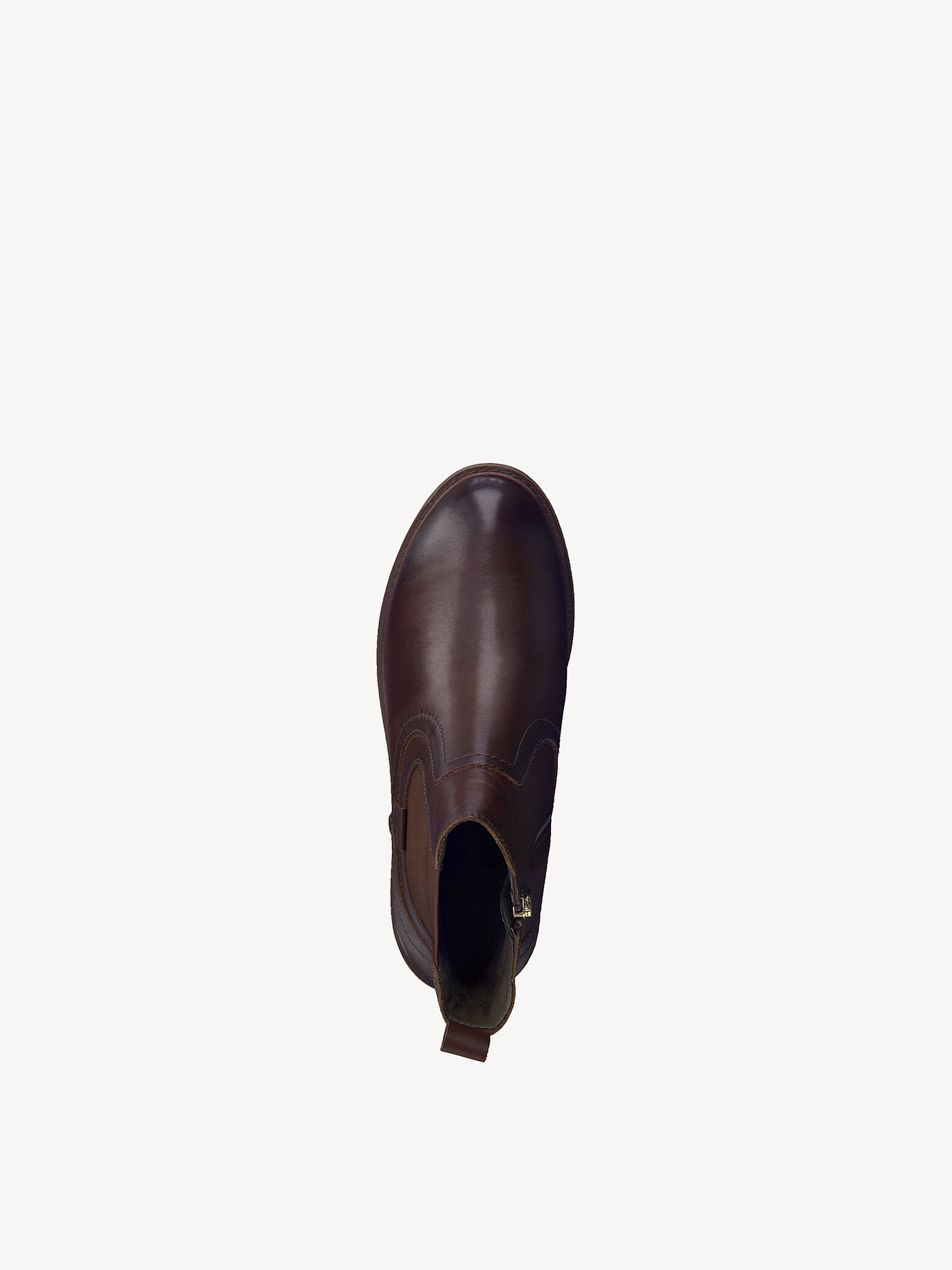 Bottine Chelsea en cuir - marron
