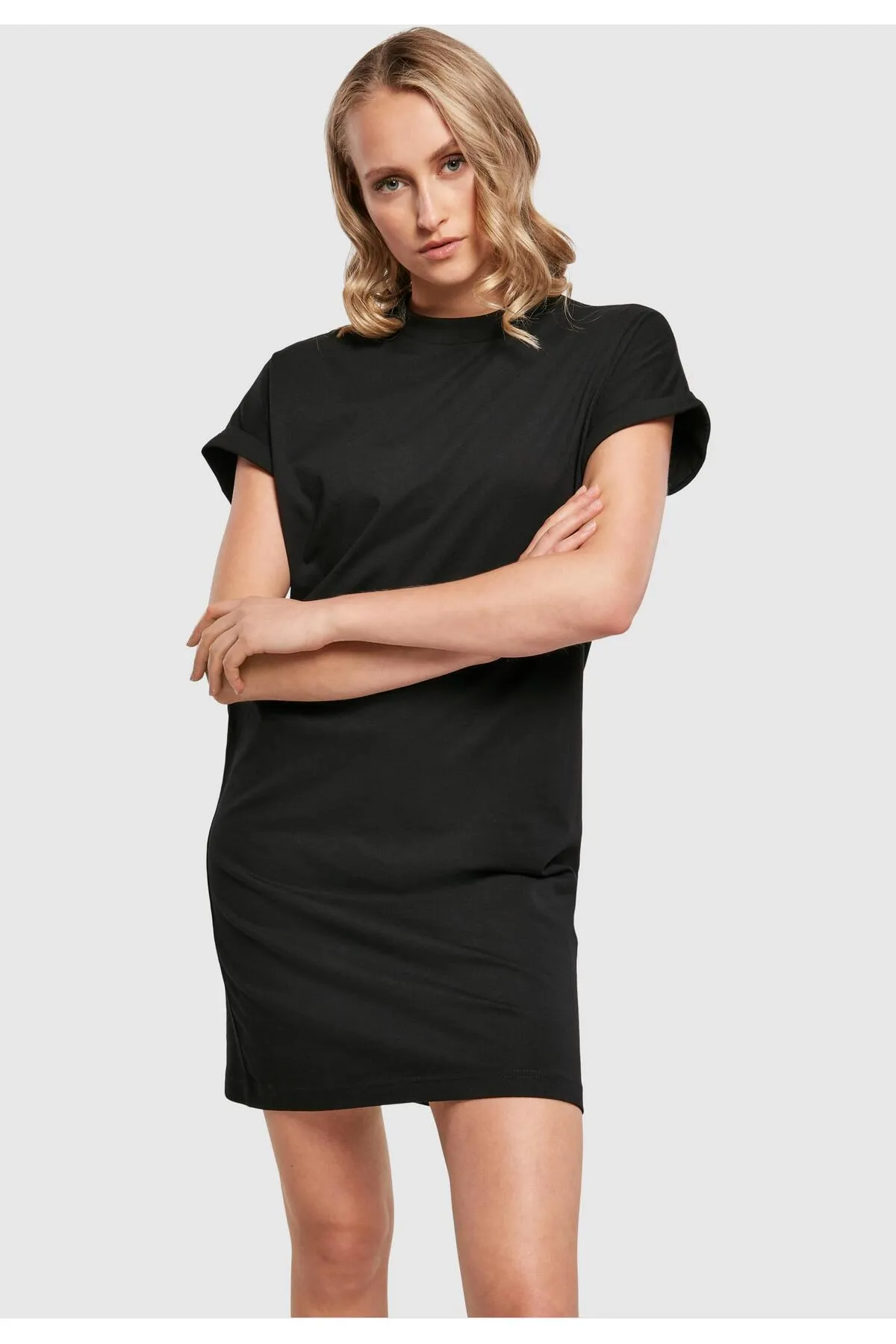 Urban Classics  Damen Damen-T-Shirt-Kleid aus Bio-Baumwolle mit Cut-On-Ärmeln