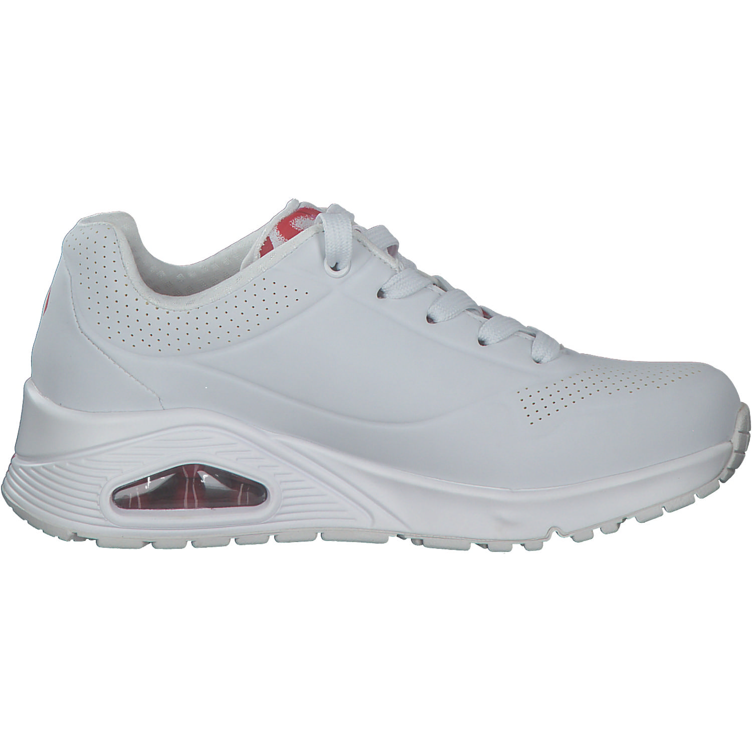 Skechers 155507, Sneakers Low, Damen, WRPK white/red/pink