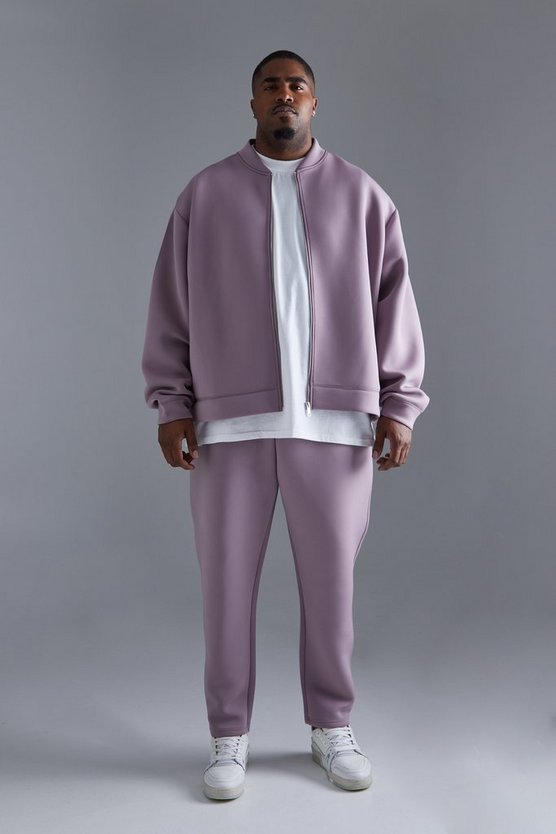 Plus kastiges Oversize Scuba Bomber-Set