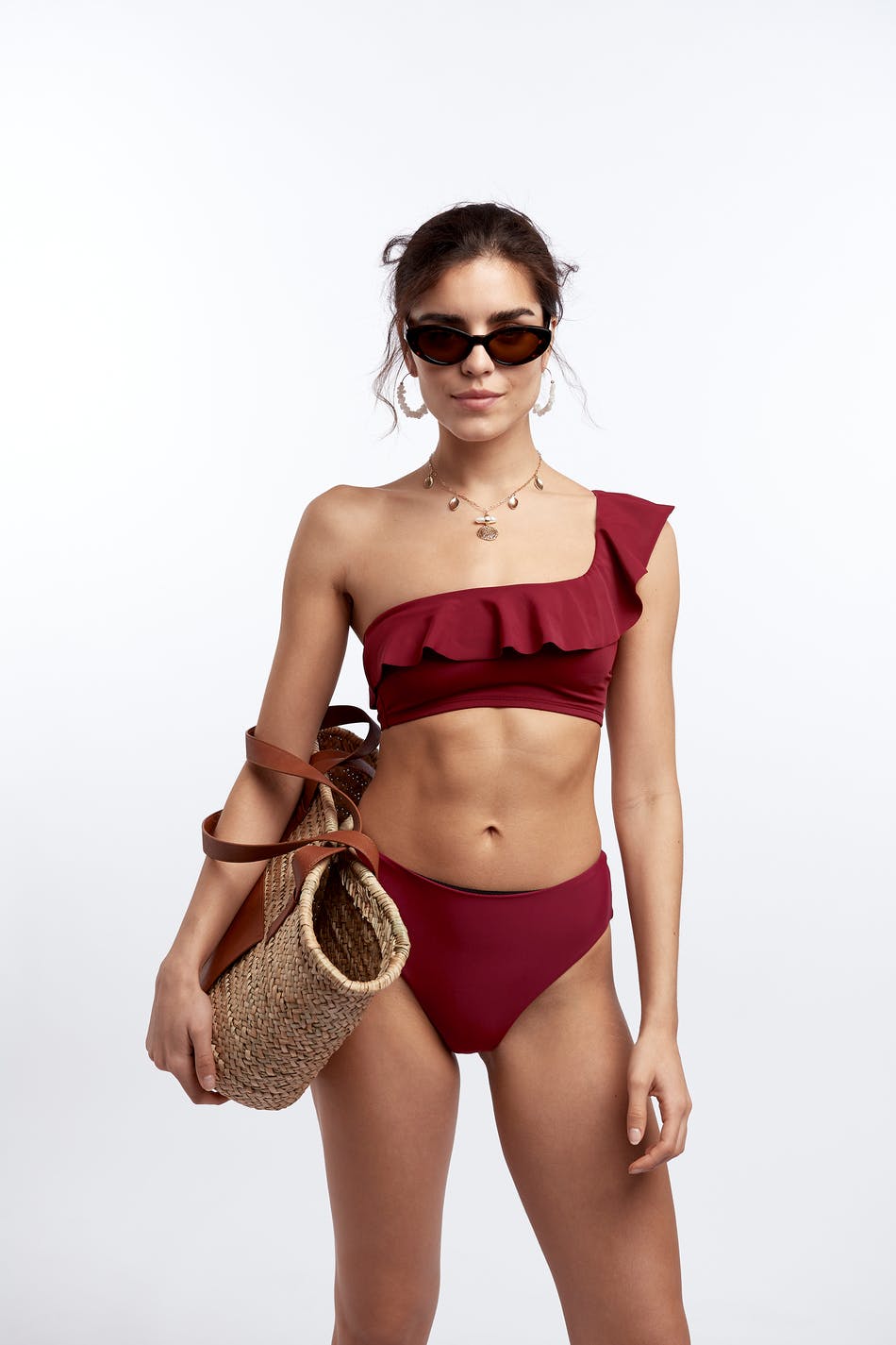 Nina bikini frill top
