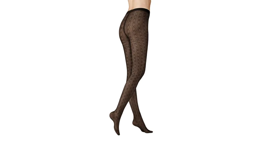 KUNERT Damen Strumpfhose Elegant Wave 30 DEN Black