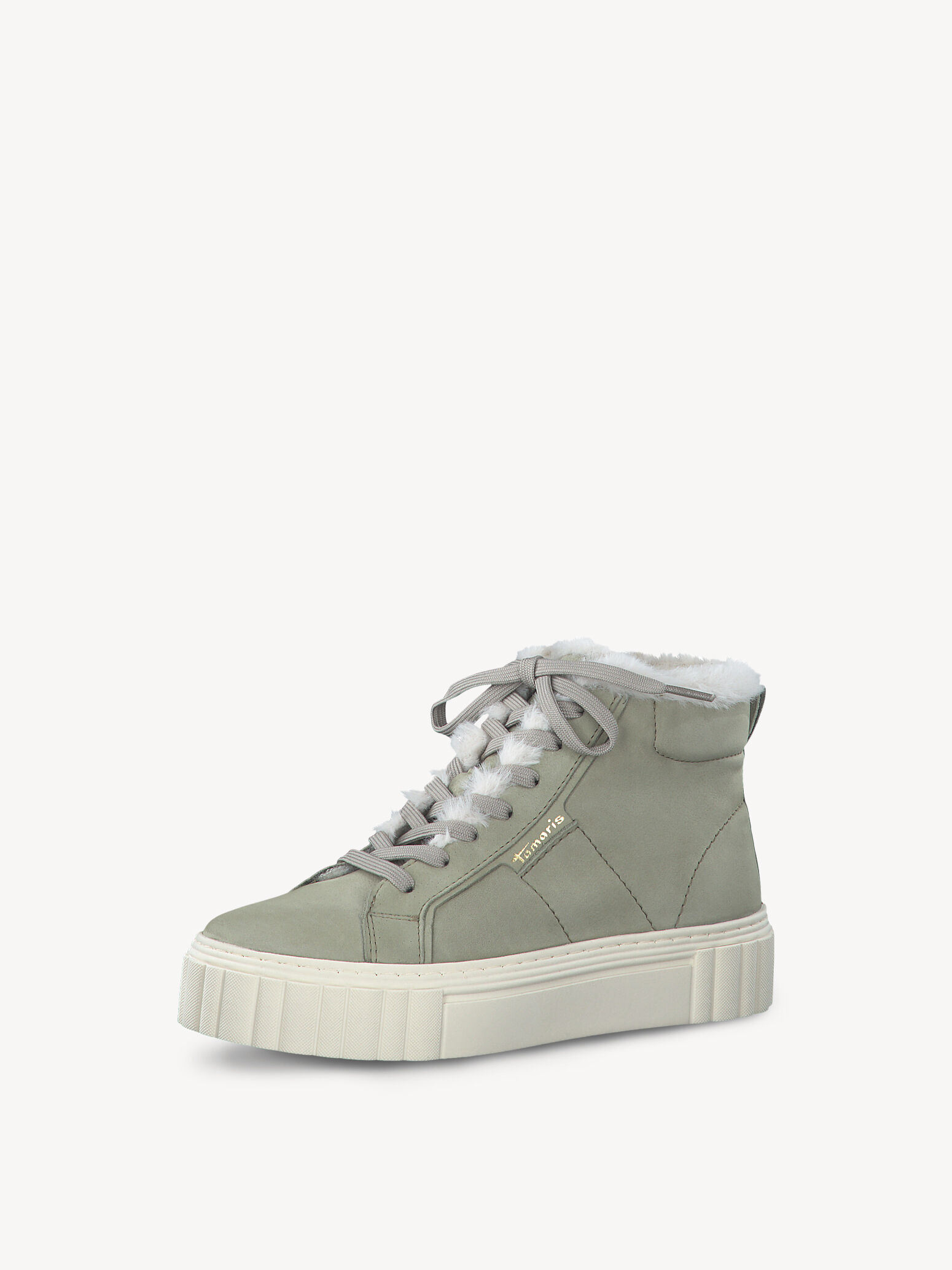 Bottine en cuir - vert doublure chaude