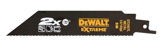 Accessoires DeWalt DT2407L-QZ 2x Lames de scie alternative de démolition 152 x 4,2 mm (5 pièces) pour le métal
