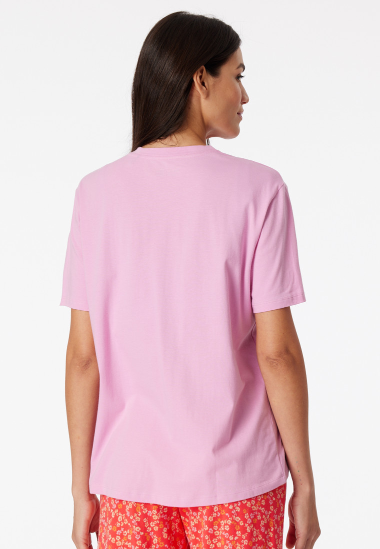 Shirt kurzarm bonbonrosa - Mix+Relax