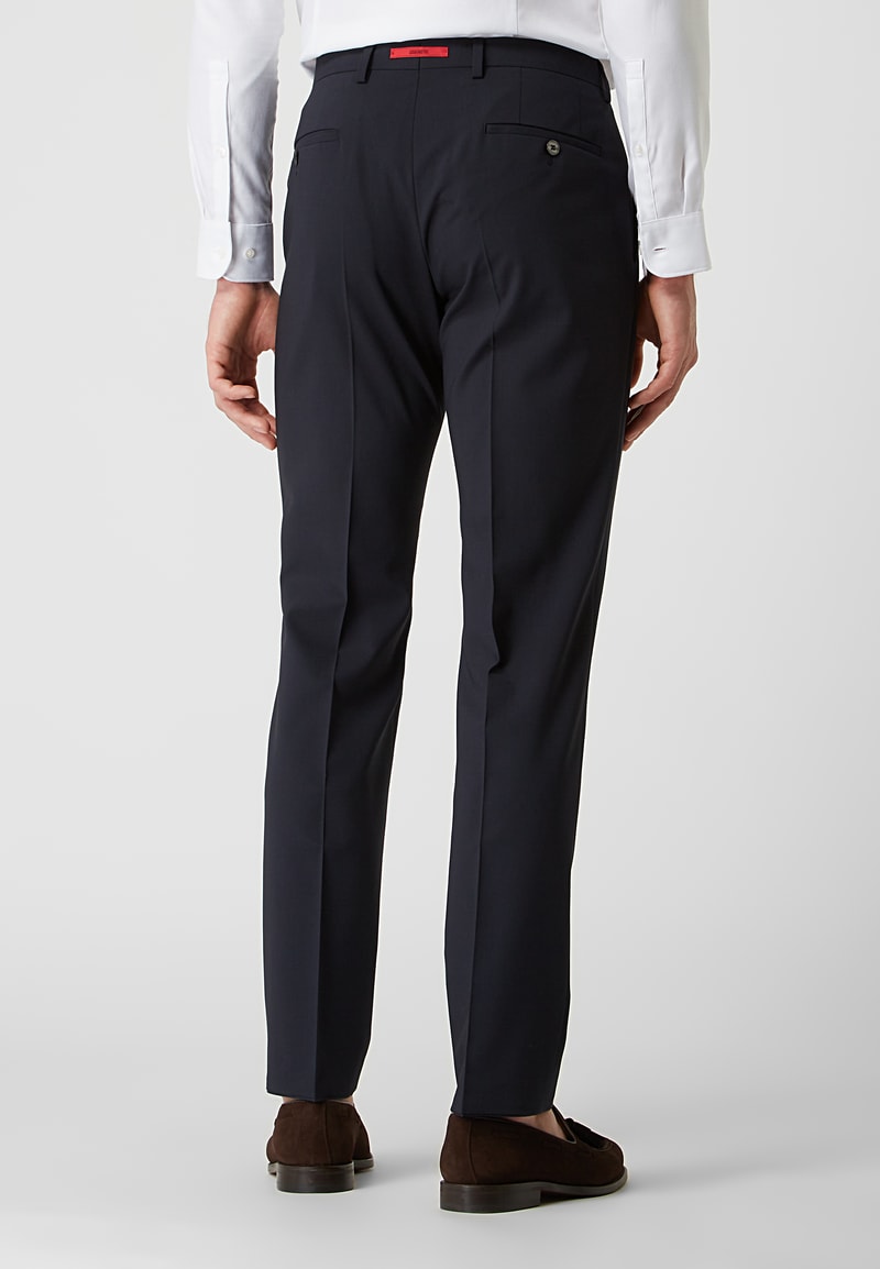 Slim Fit Anzug mit 2-Knopf-Sakko in dunkelblau