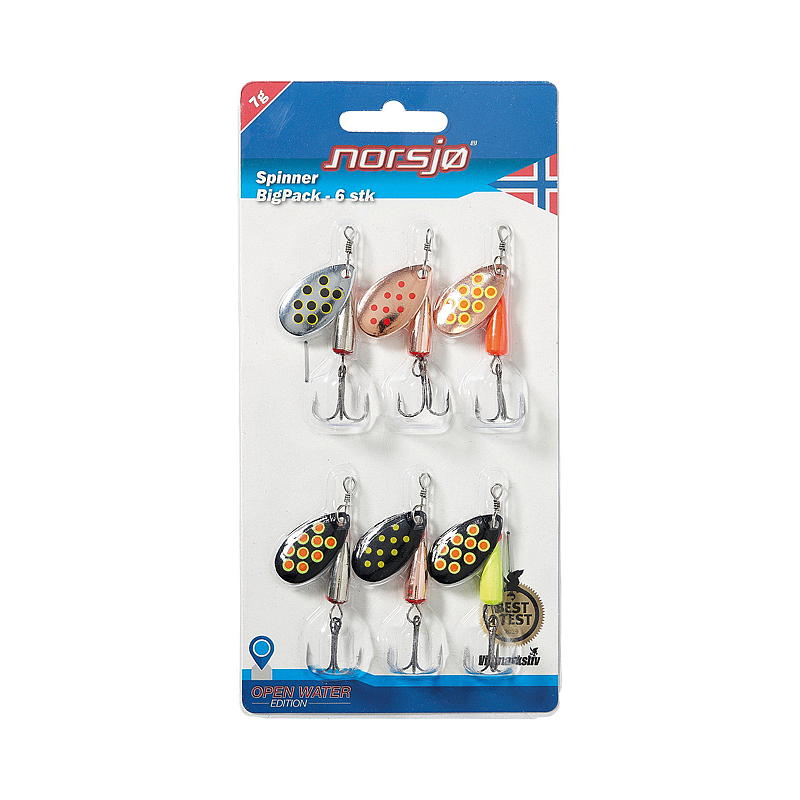 Norsjø Spinnere 6-pk 7 g, Norsjø