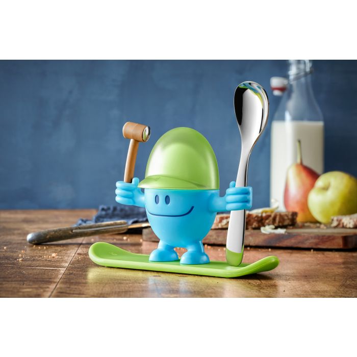 Eierbecher McEgg mit LÖffel, Blau