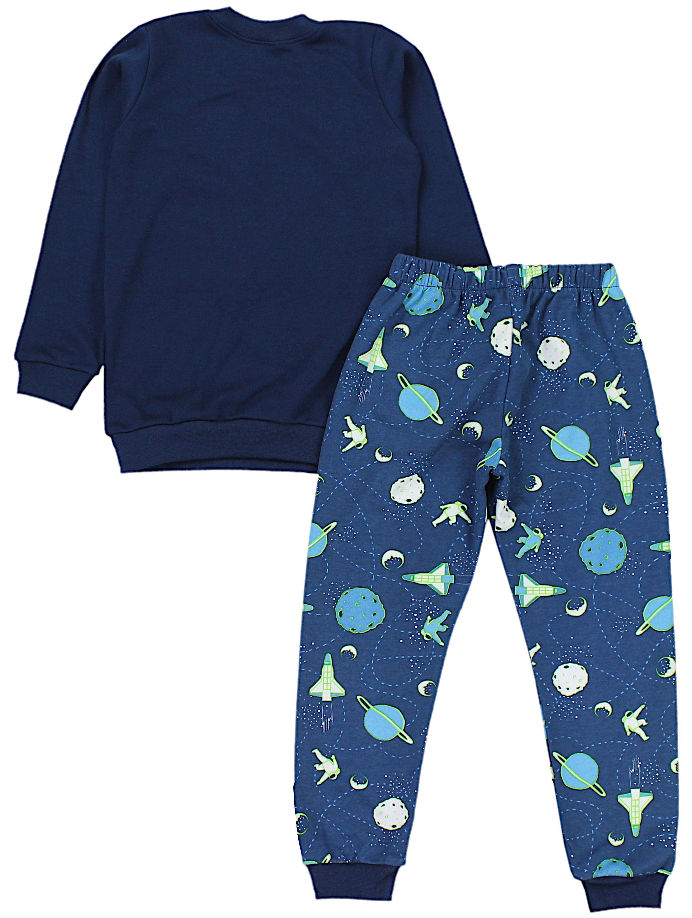 TupTam Schlafanzug Kinder Jungen Pyjama Schlafanzug Set Langarm Nachtwäsche 2-teilig